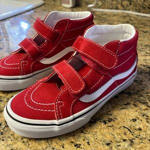 Kids Red Vans brand new
